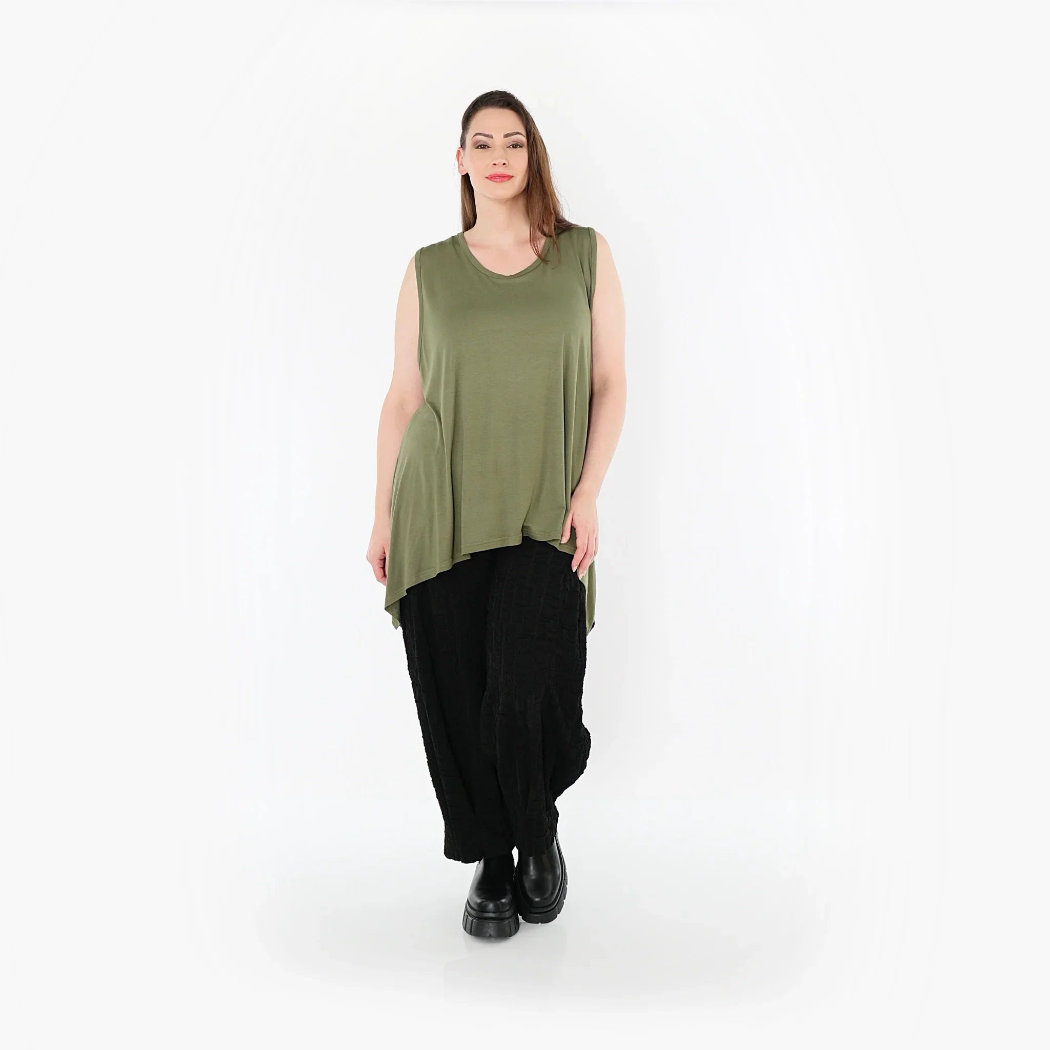 AKH Fashion Top 3071 BasicLove, Olive