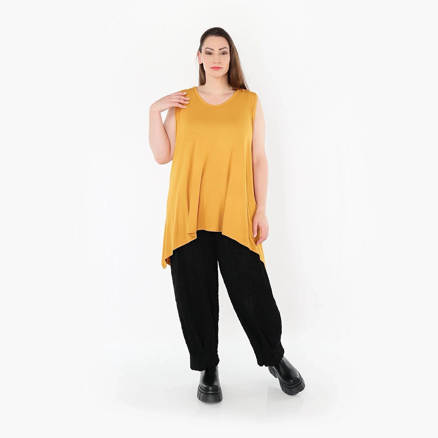 AKH Fashion 3071 Top, Mustard