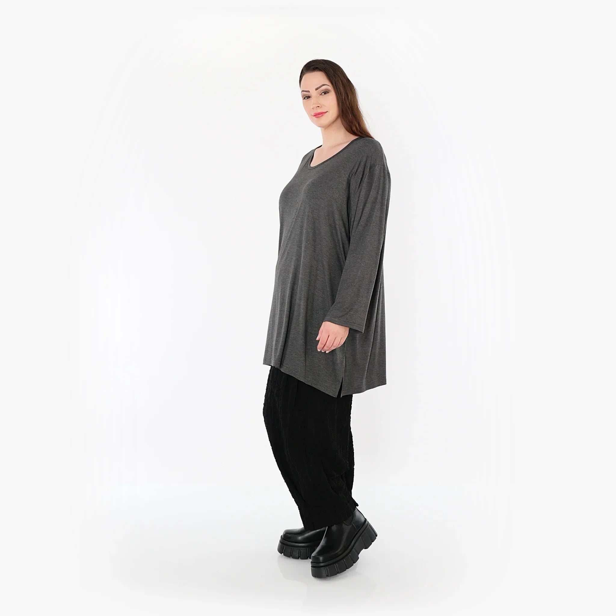 AKH Fashion 7054 Big Shirt, anthracite