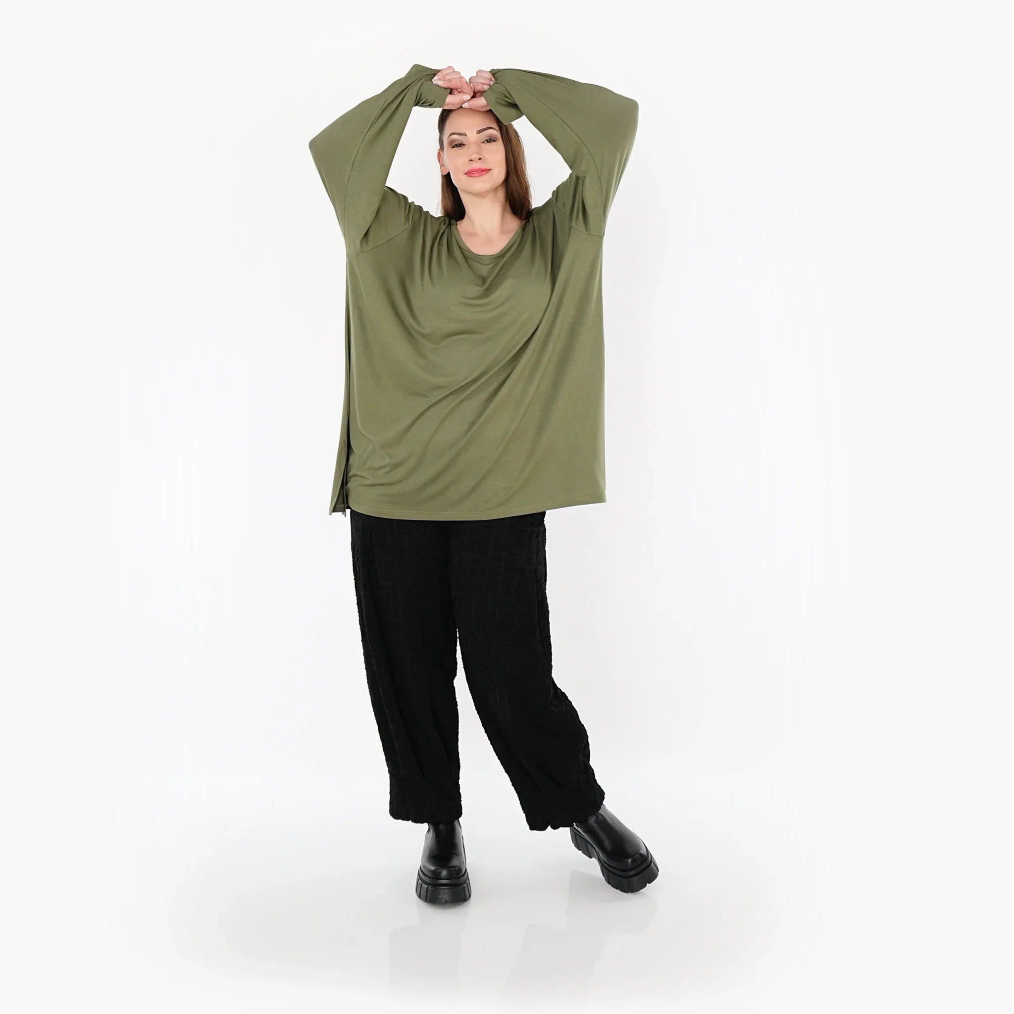 AKH Fashion 7054 Grand T-shirt, Olive