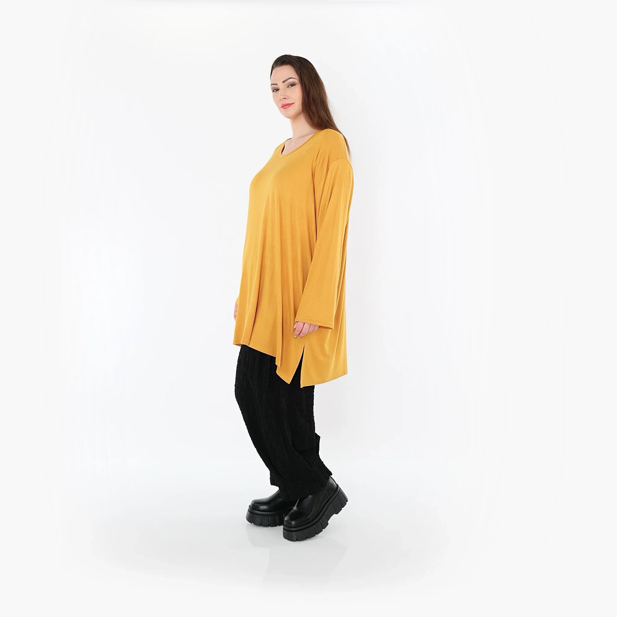AKH Fashion 7054 Big Shirt, Moutarde