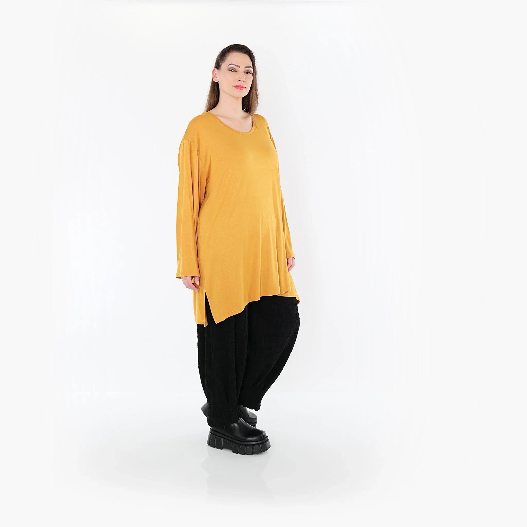 AKH Fashion 7054 Big Shirt, Moutarde