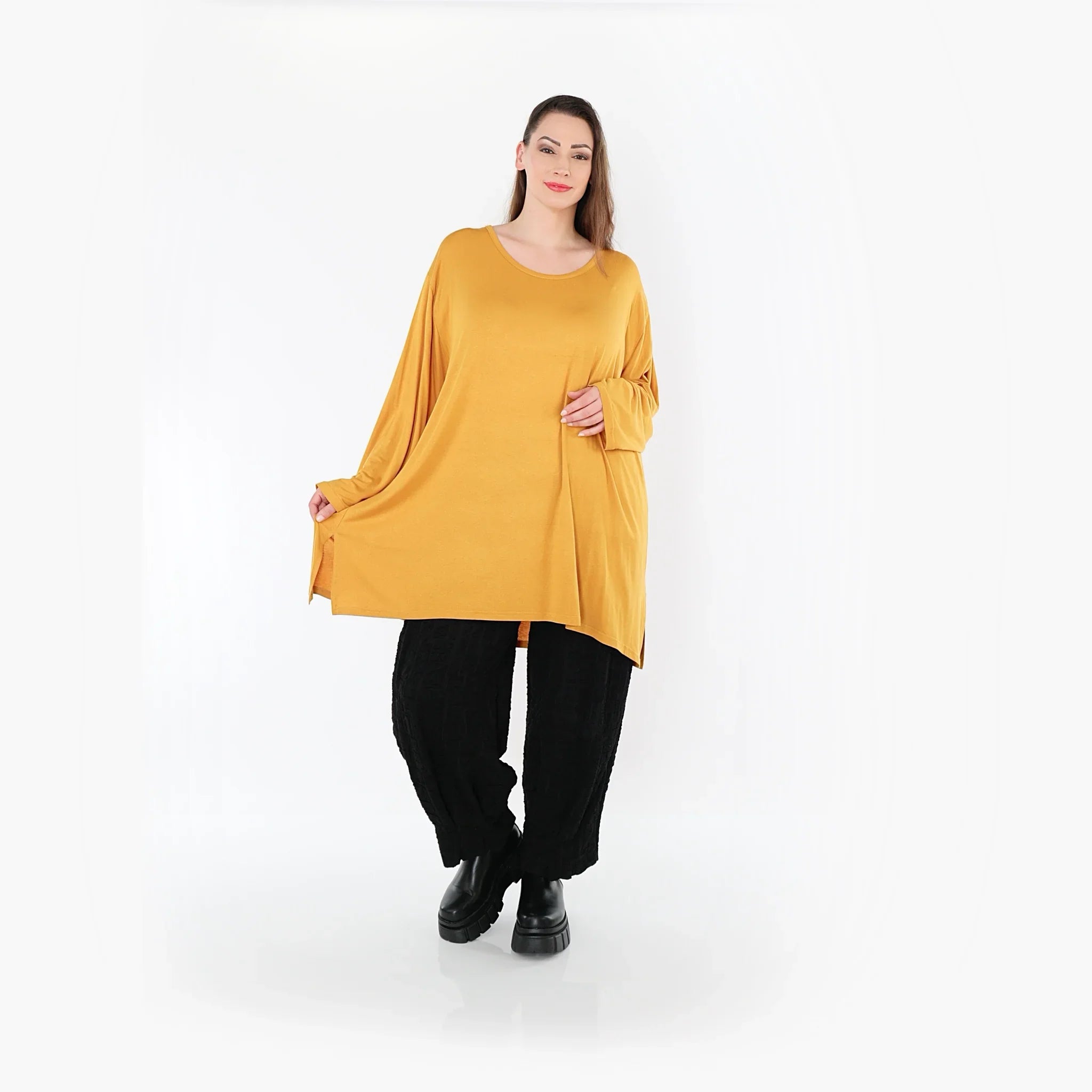 AKH Fashion 7054 Big Shirt, Moutarde
