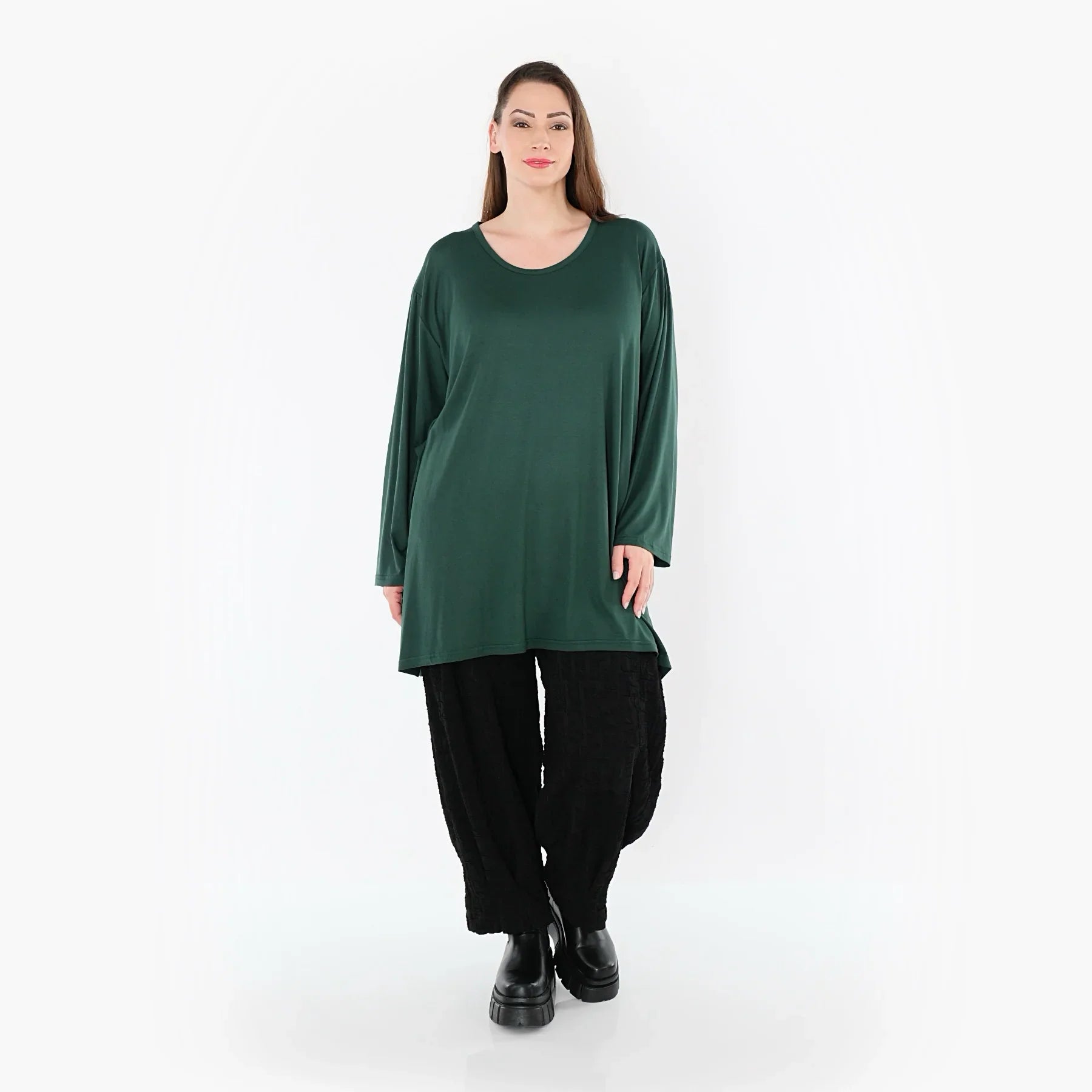AKH Fashion 7054 Grand T-shirt, Émeraude