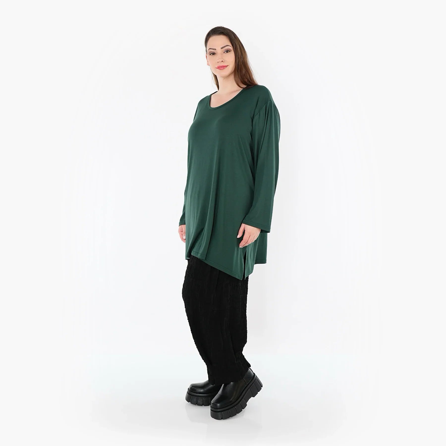 AKH Fashion 7054 Grand T-shirt, Émeraude
