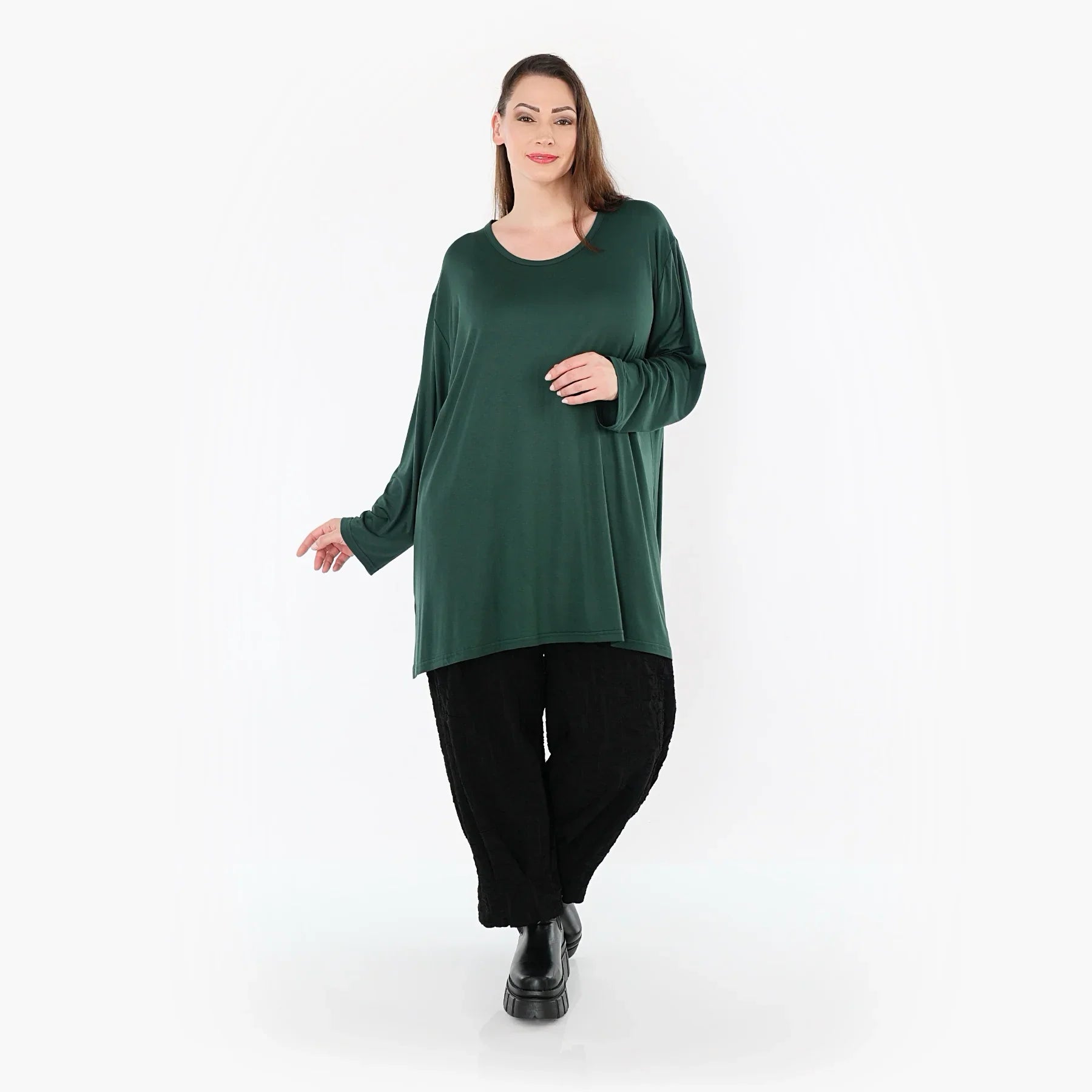 AKH Fashion 7054 Grand T-shirt, Émeraude