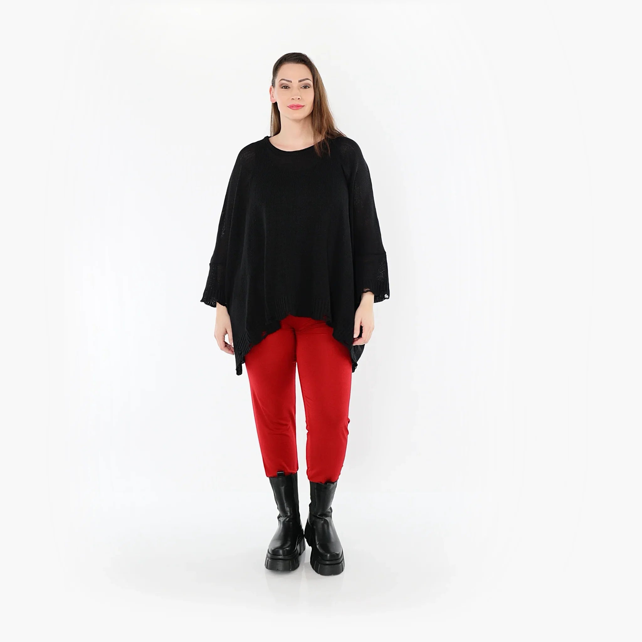 AKH Fashion P100 Legging, Rouge foncé