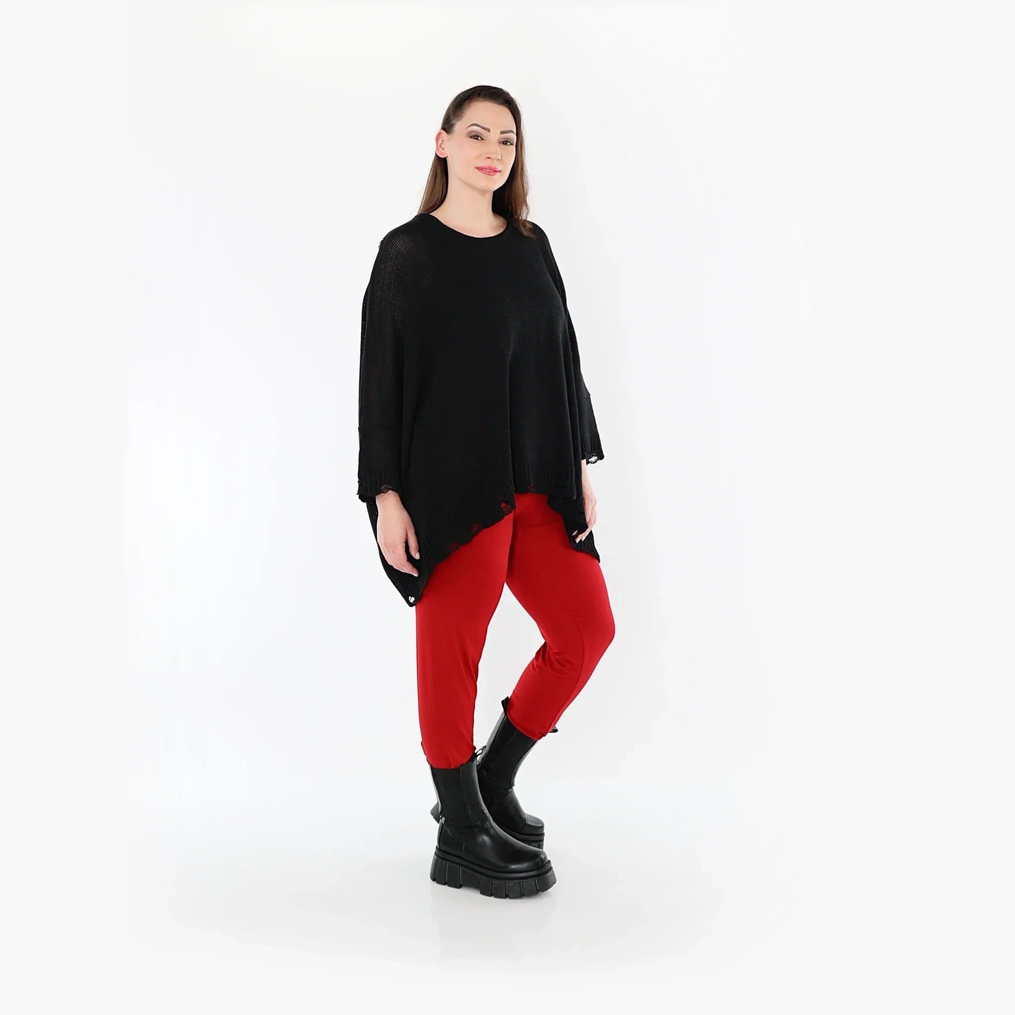 AKH Fashion P100 Legging, Rouge foncé