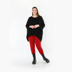 AKH Fashion P100 Legging, Rouge foncé