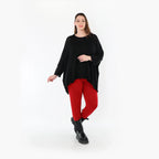 AKH Fashion P100 Legging, Rouge foncé
