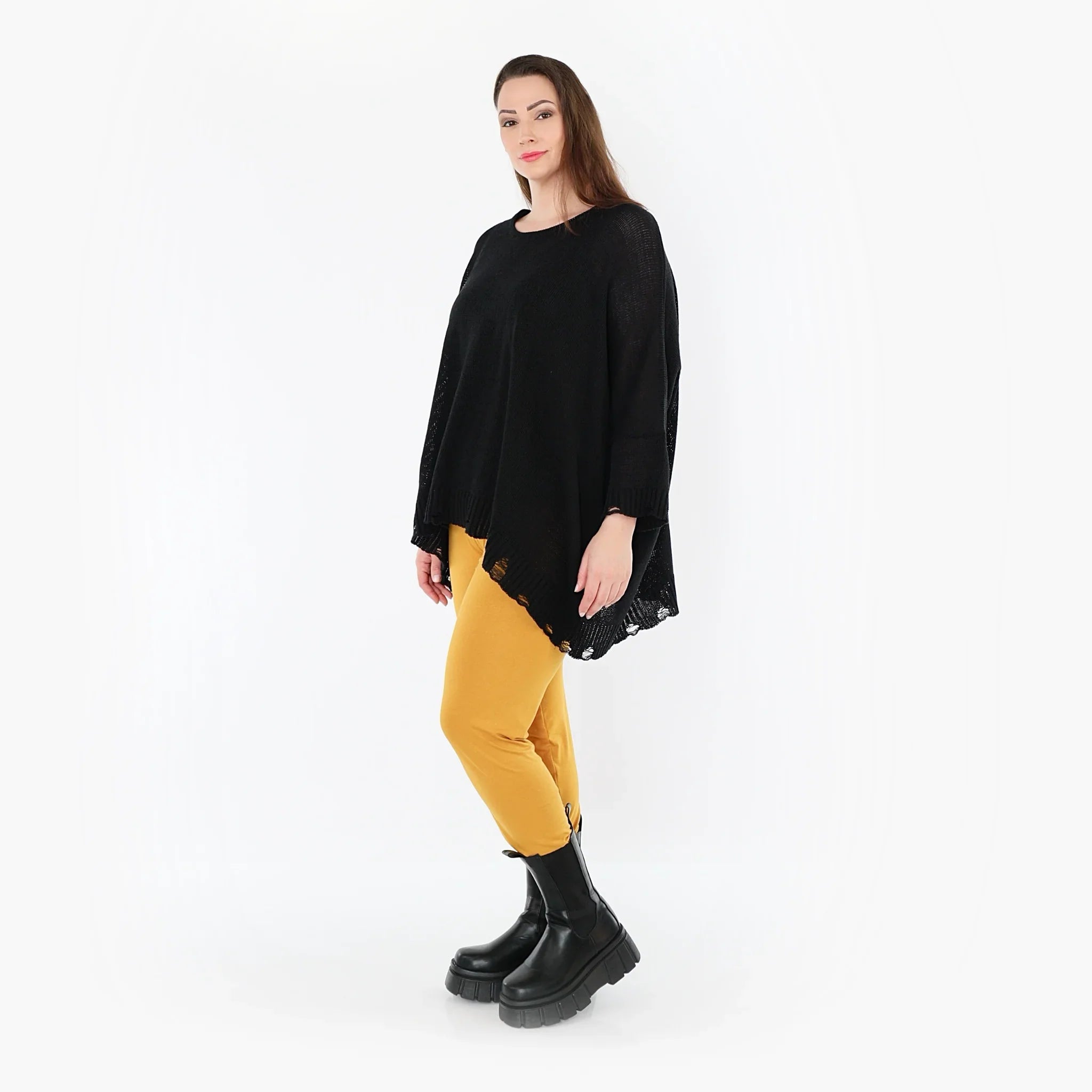 Leggings AKH Fashion P100, Jaune moutarde