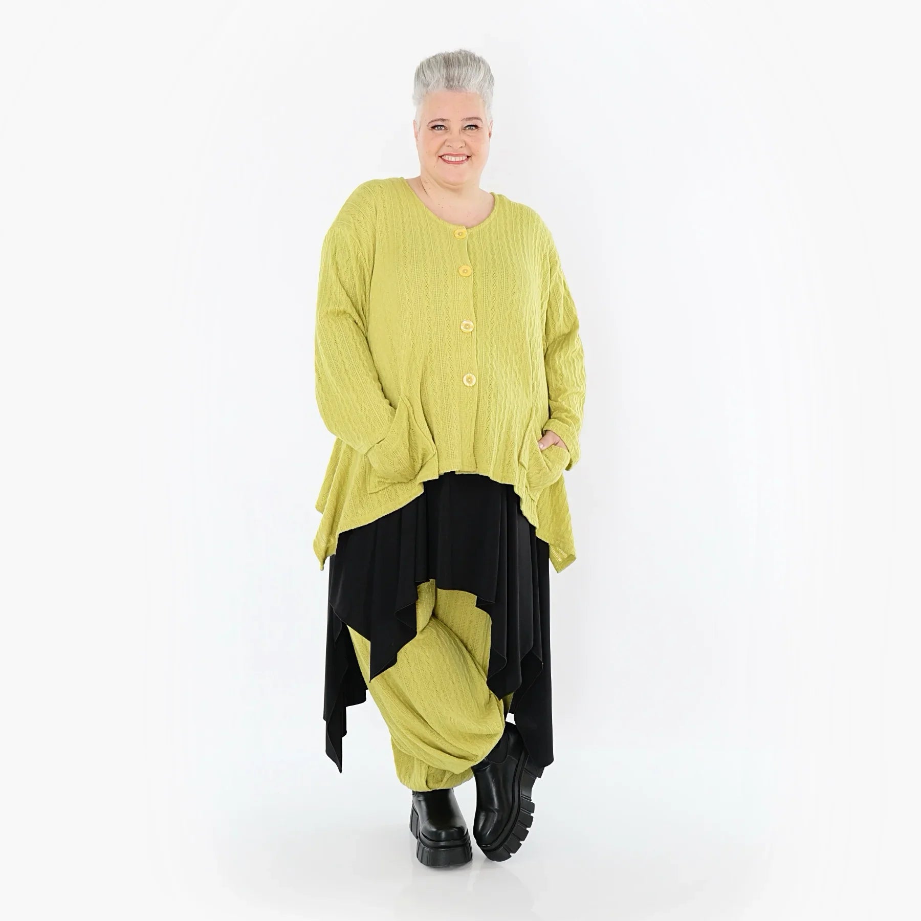 AKH Fashion 118 Veste, Citron vert