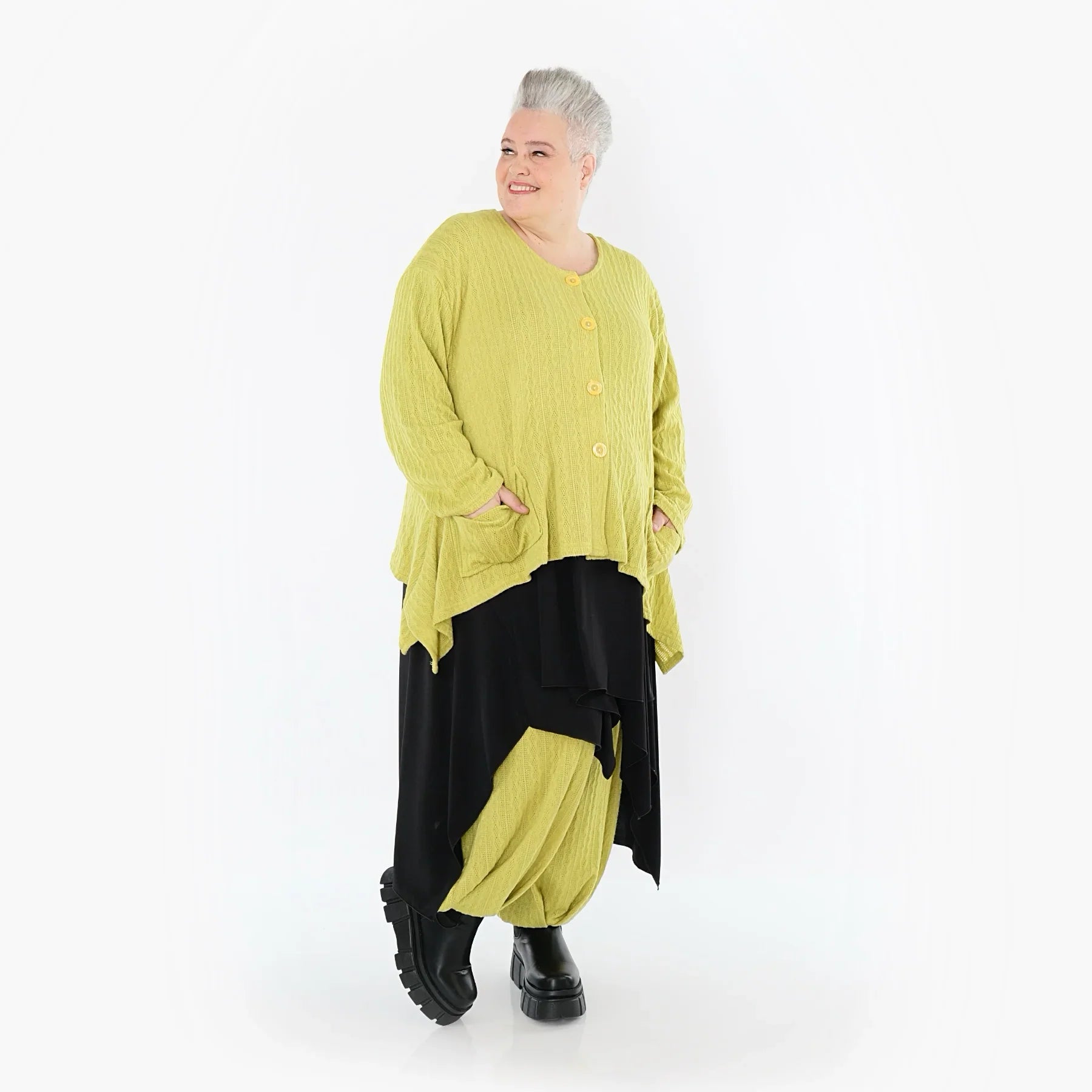 AKH Fashion 118 Veste, Citron vert