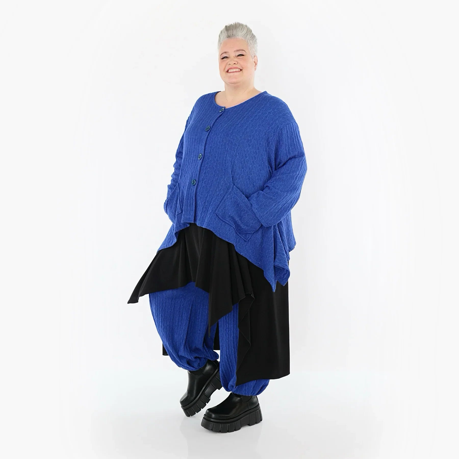 AKH Fashion 118 Veste, Bleu Roi