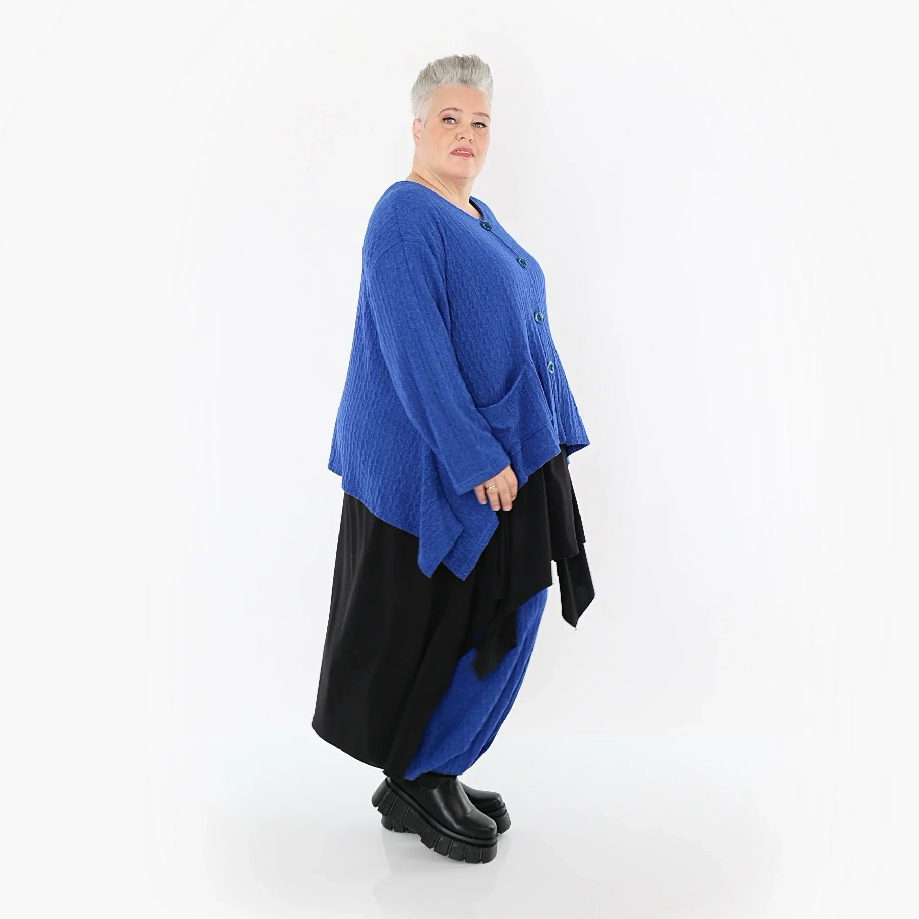AKH Fashion 118 Veste, Bleu Roi