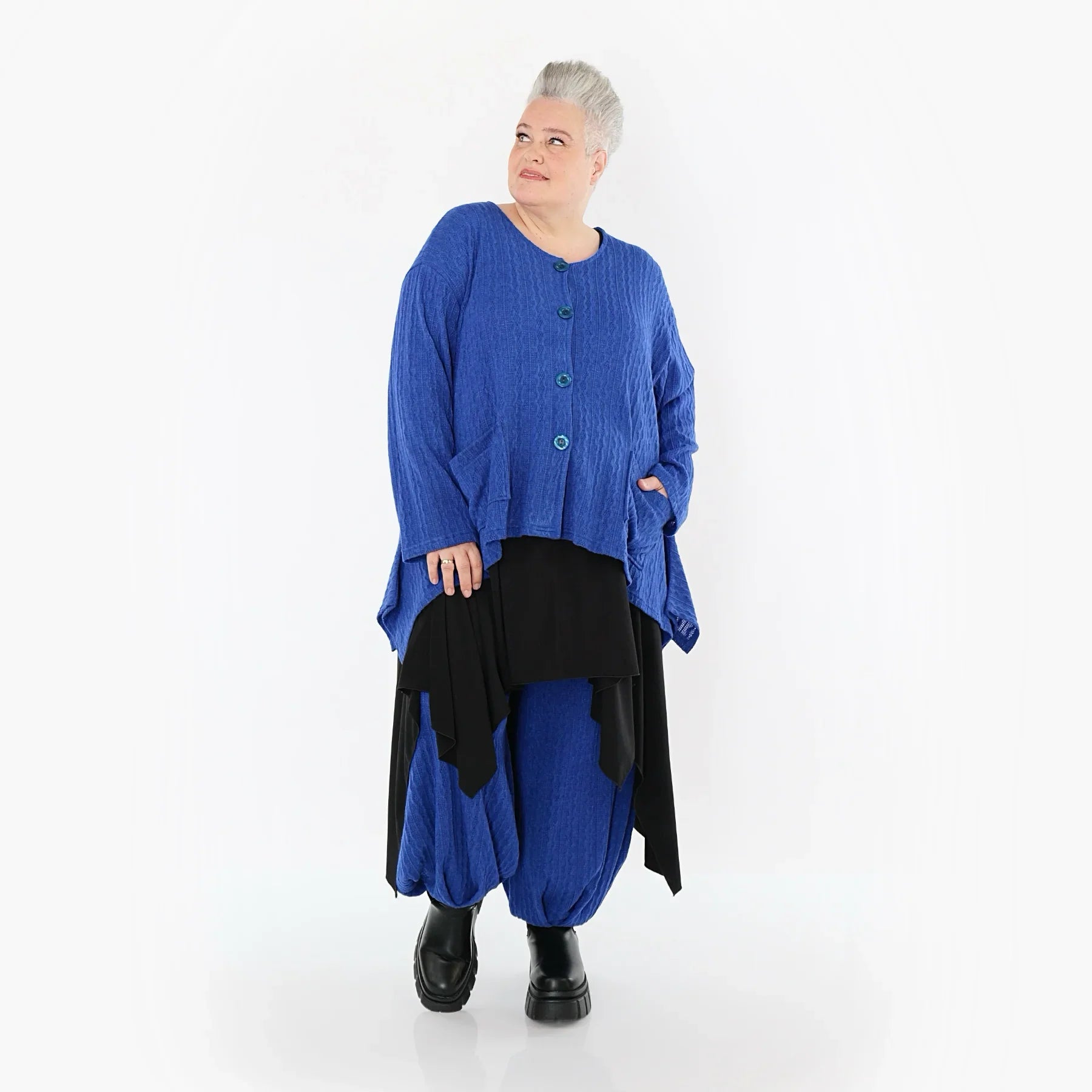 AKH Fashion 118 Veste, Bleu Roi