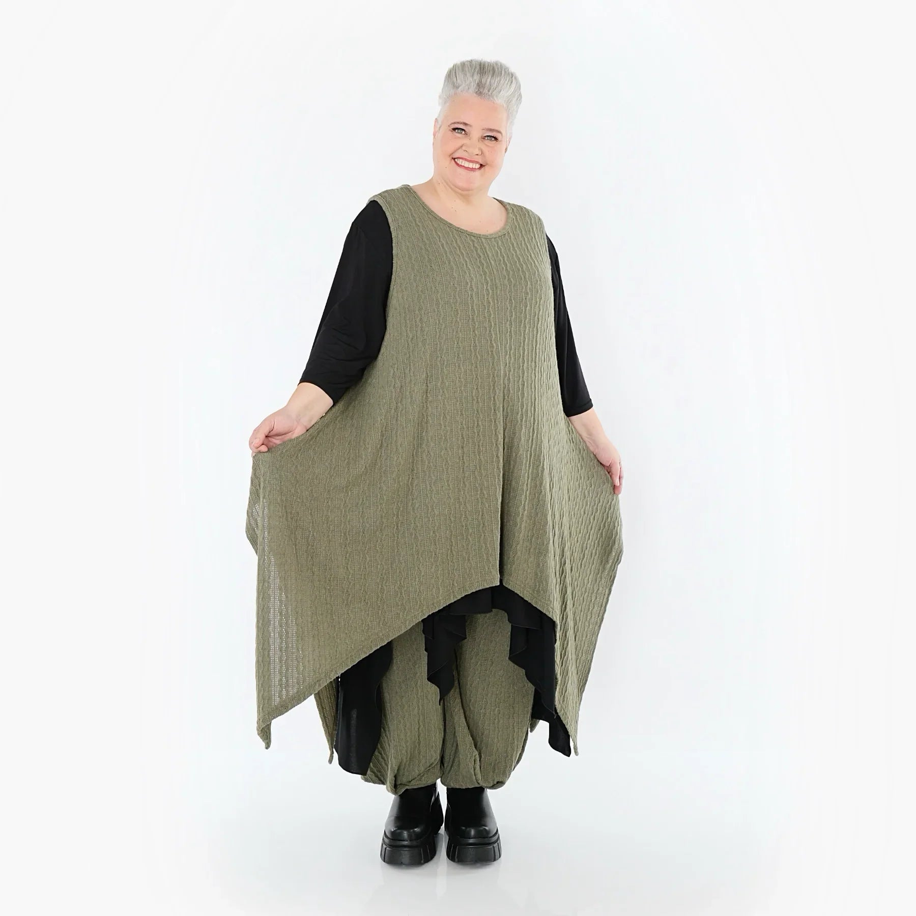 AKH Fashion 3067 Robe, Olive