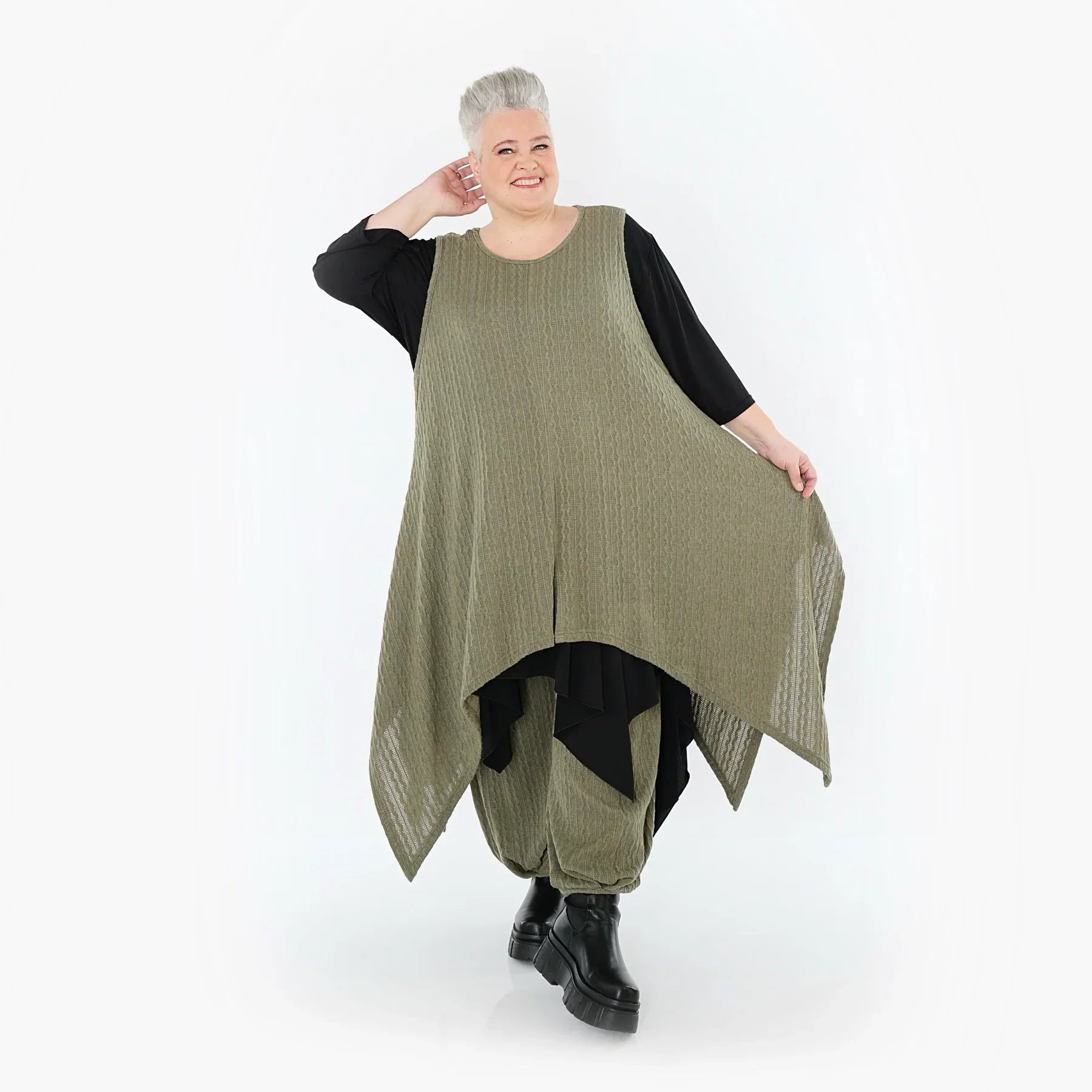 AKH Fashion 3067 Robe, Olive