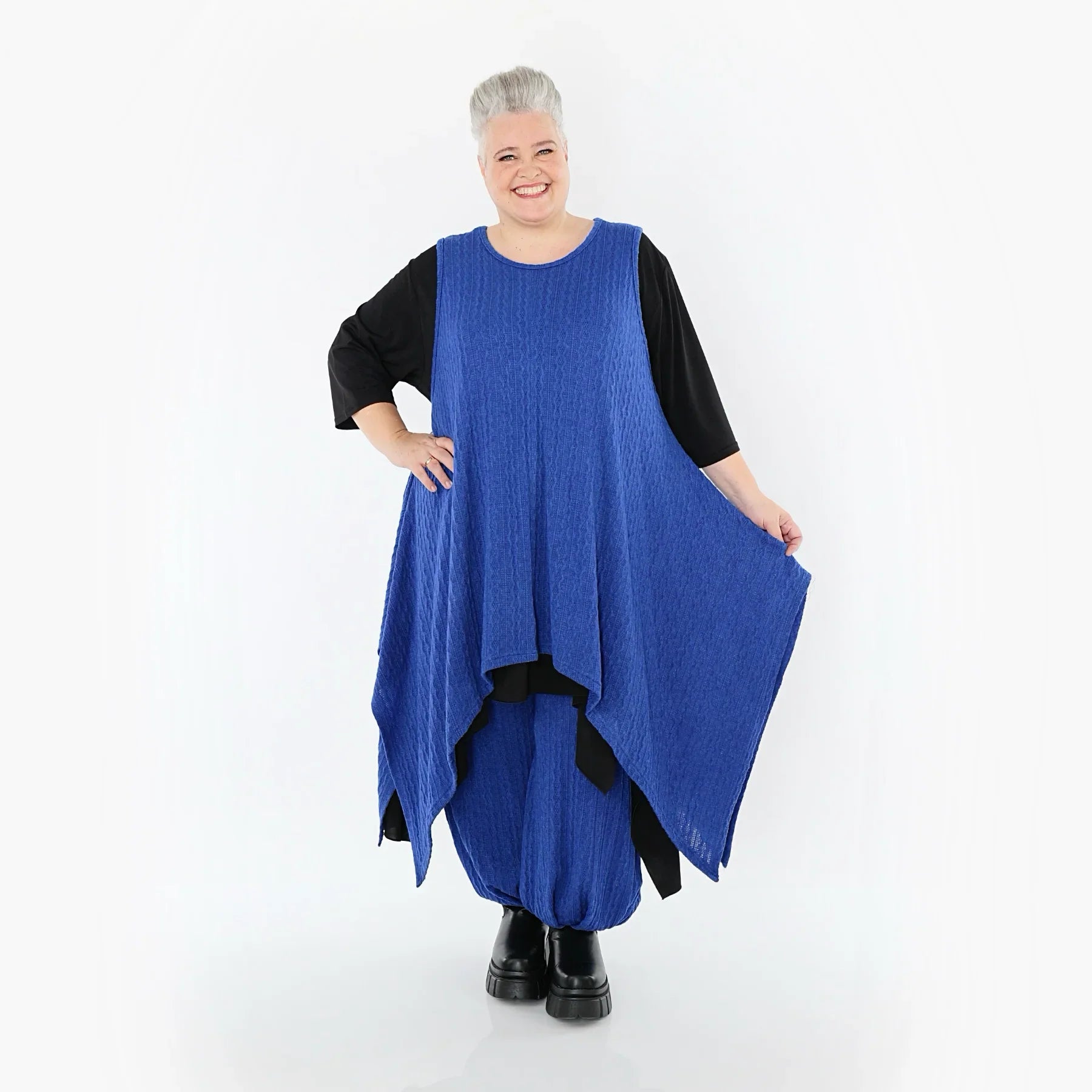 AKH Fashion 3067 Robe, Bleu roi