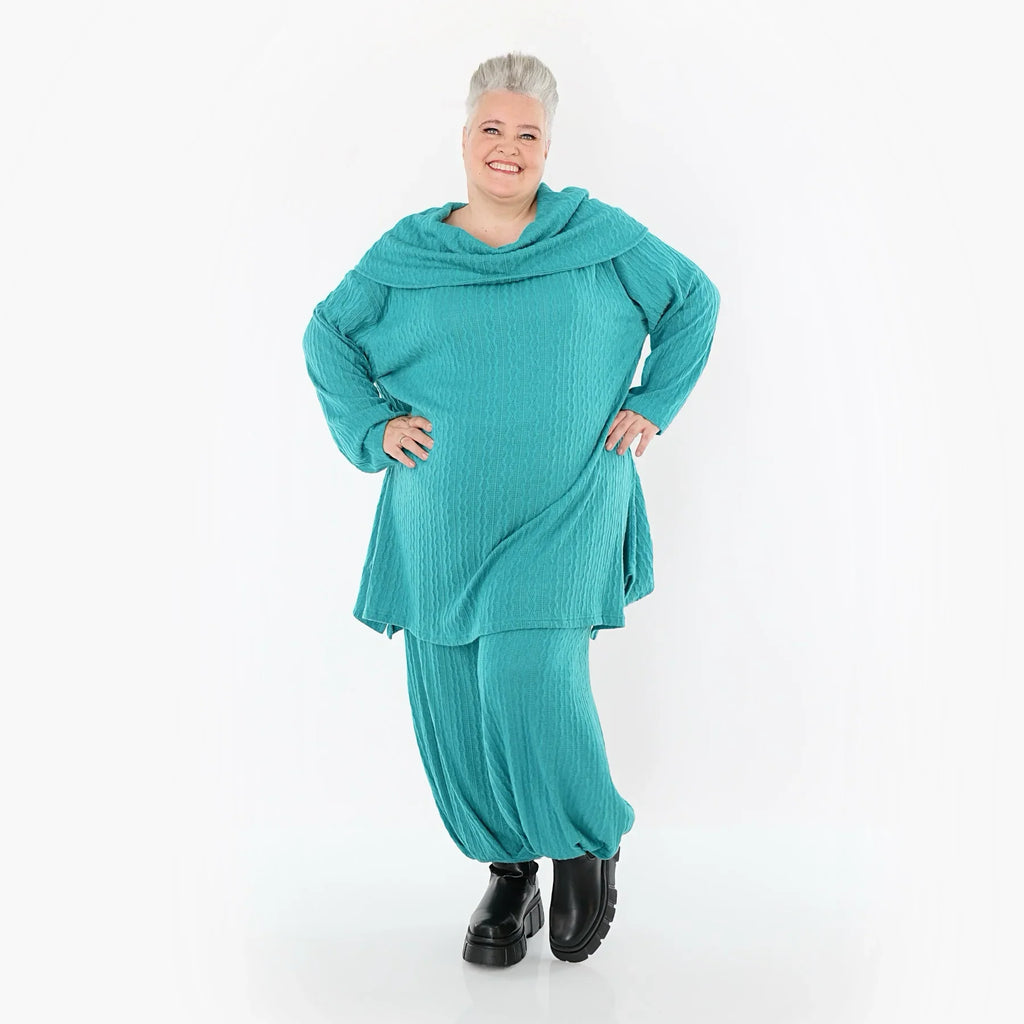 AKH Fashion 5920 Pantalon, Bleu Pétrole