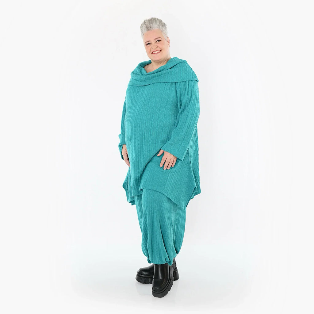 AKH Fashion 5920 Pantalon, Bleu Pétrole