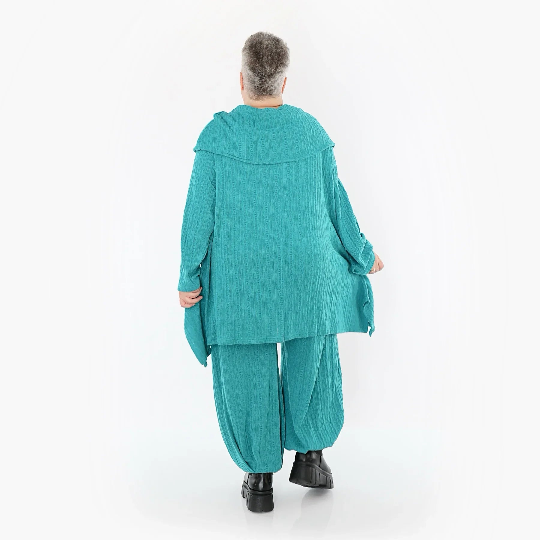 AKH Fashion 5920 Pantalon, Bleu Pétrole