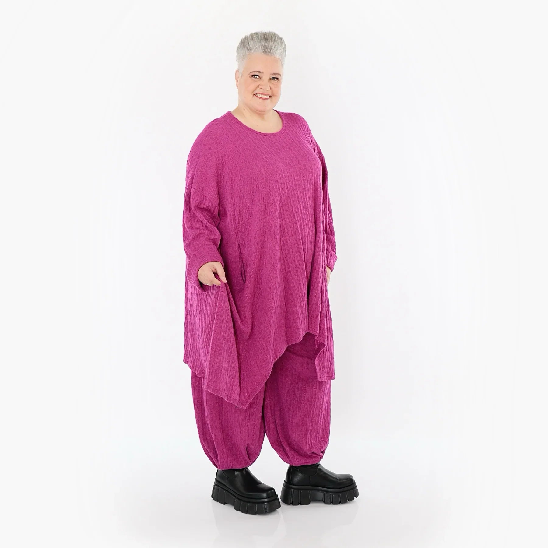 AKH Fashion 7014 Grande Chemise, Fuchsia
