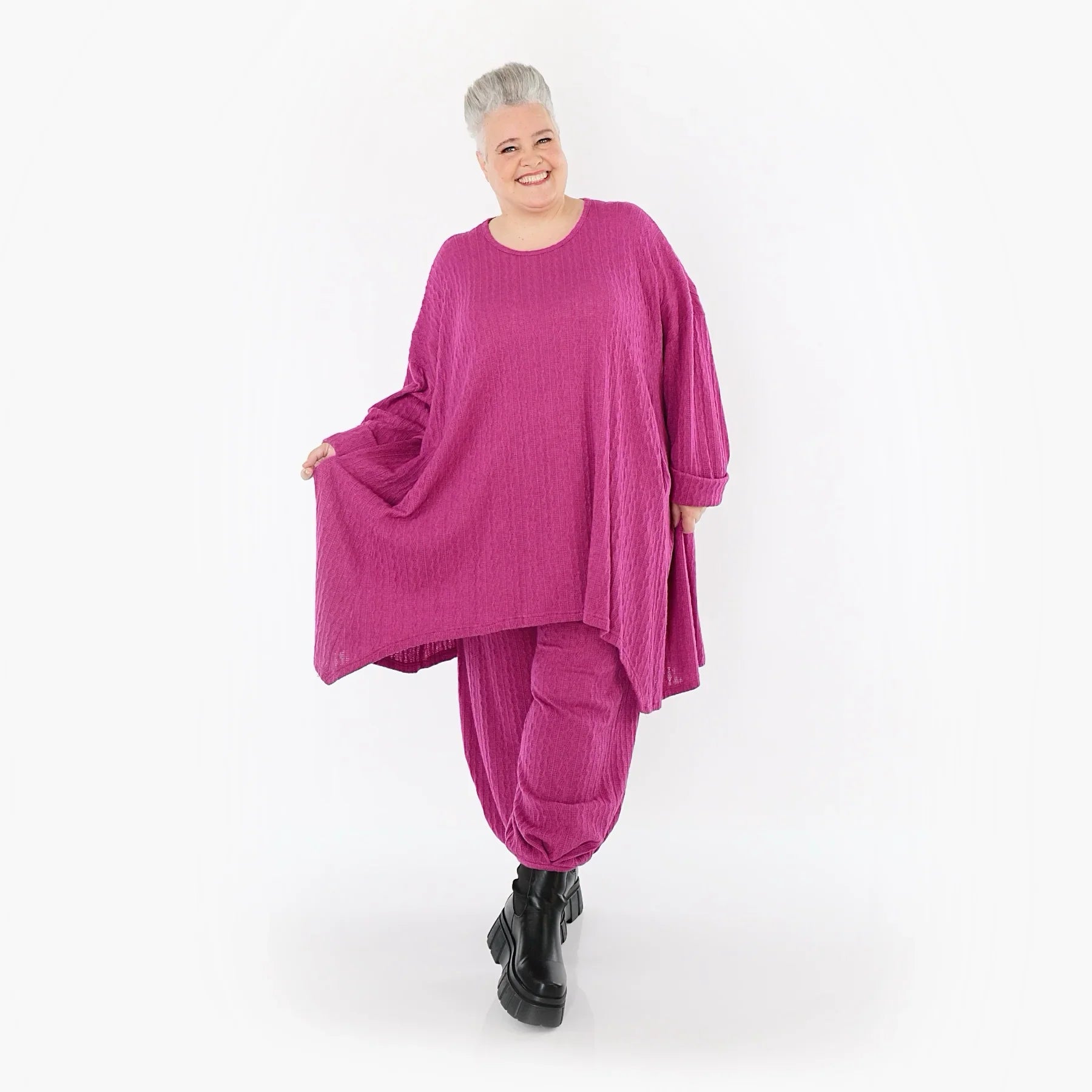 AKH Fashion 7014 Grande Chemise, Fuchsia