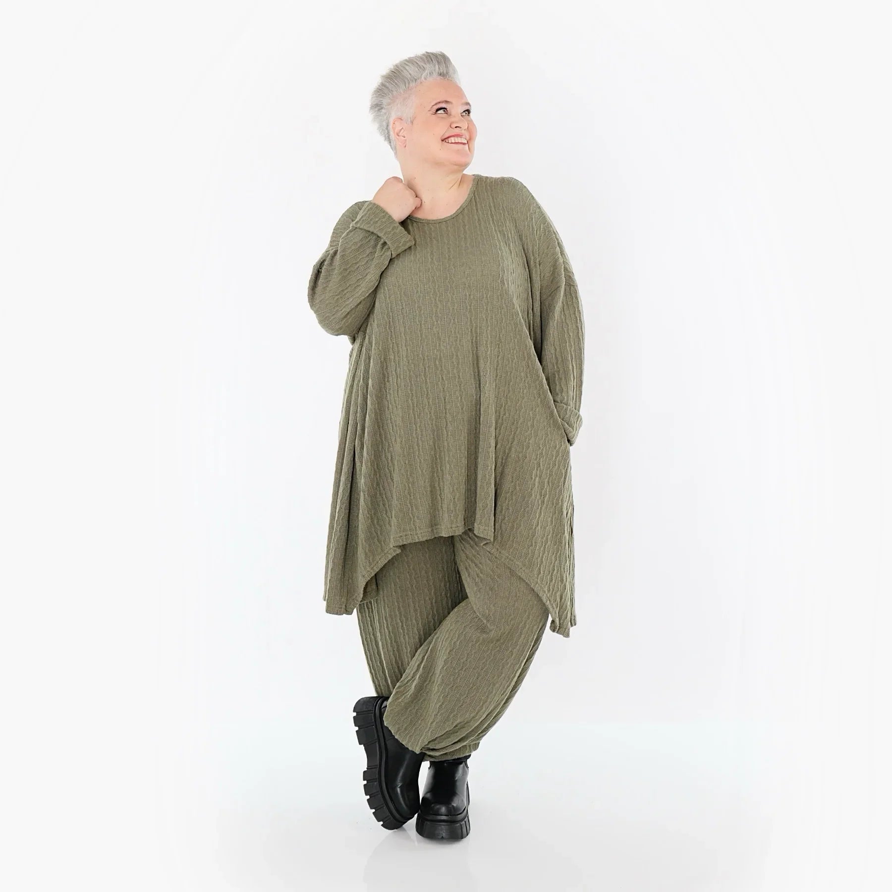 AKH Fashion 7014 Grande Chemise, Olive
