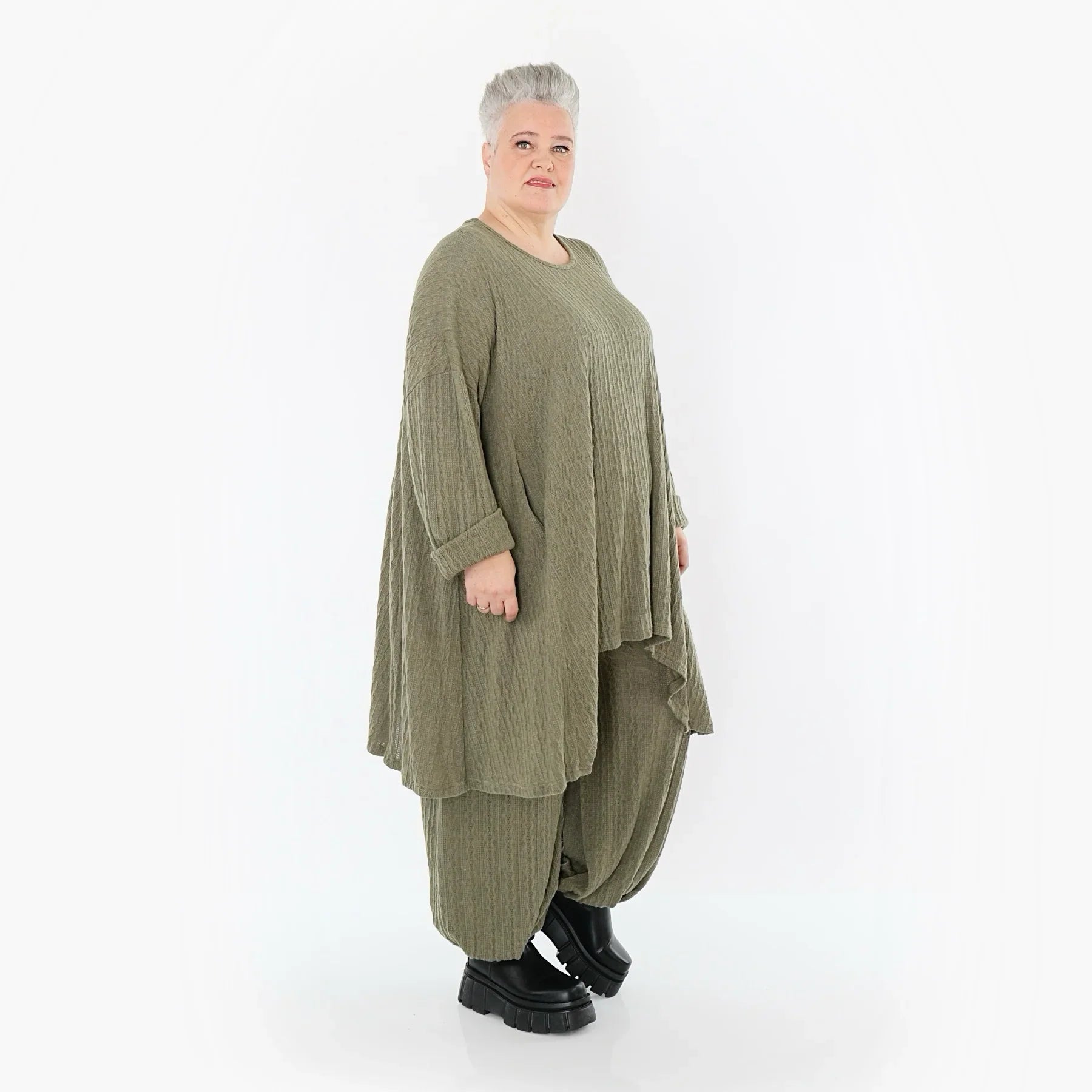 AKH Fashion 7014 Grande Chemise, Olive