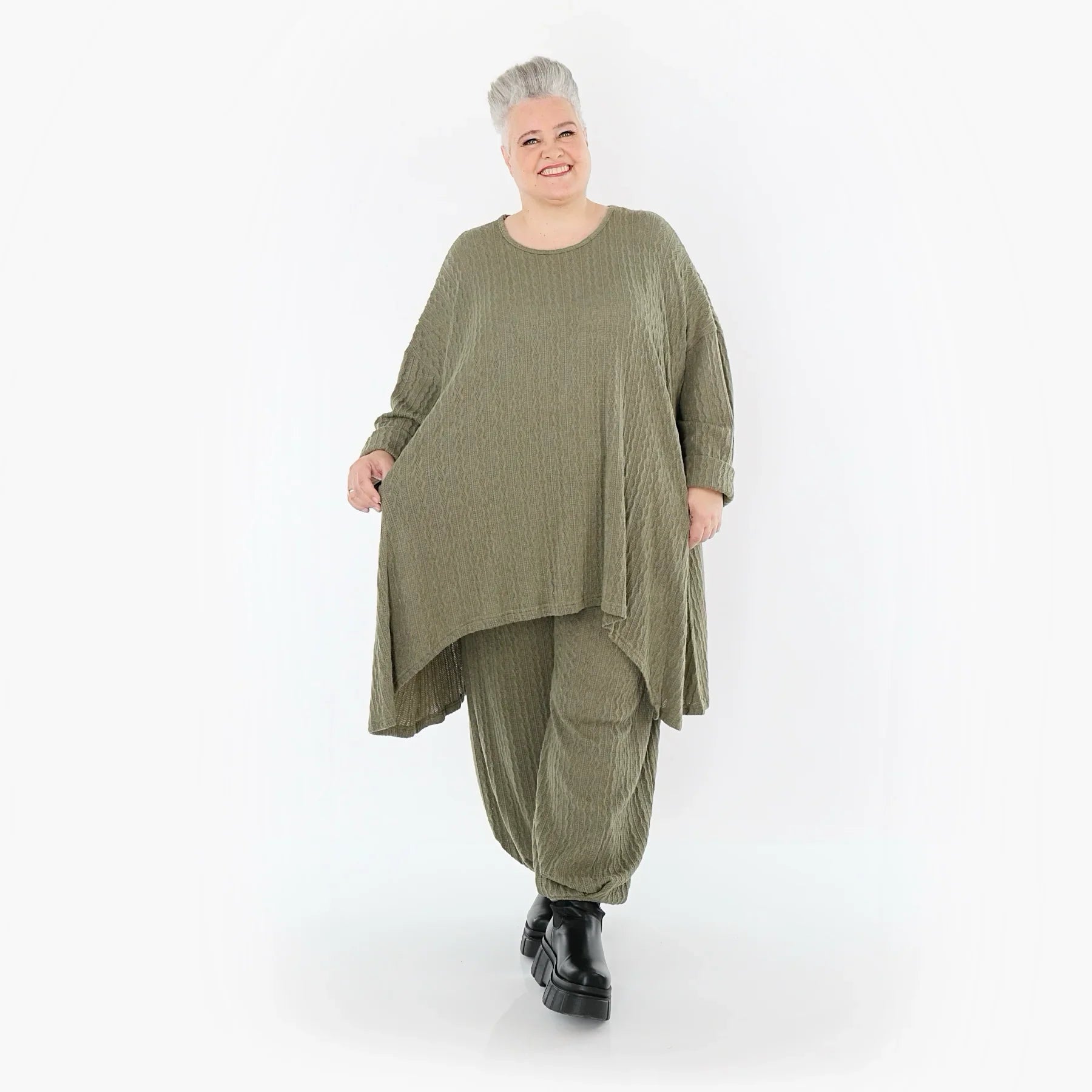 AKH Fashion 7014 Grande Chemise, Olive