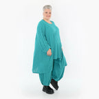 AKH Fashion 7014 Grande Chemise, Bleu pétrole