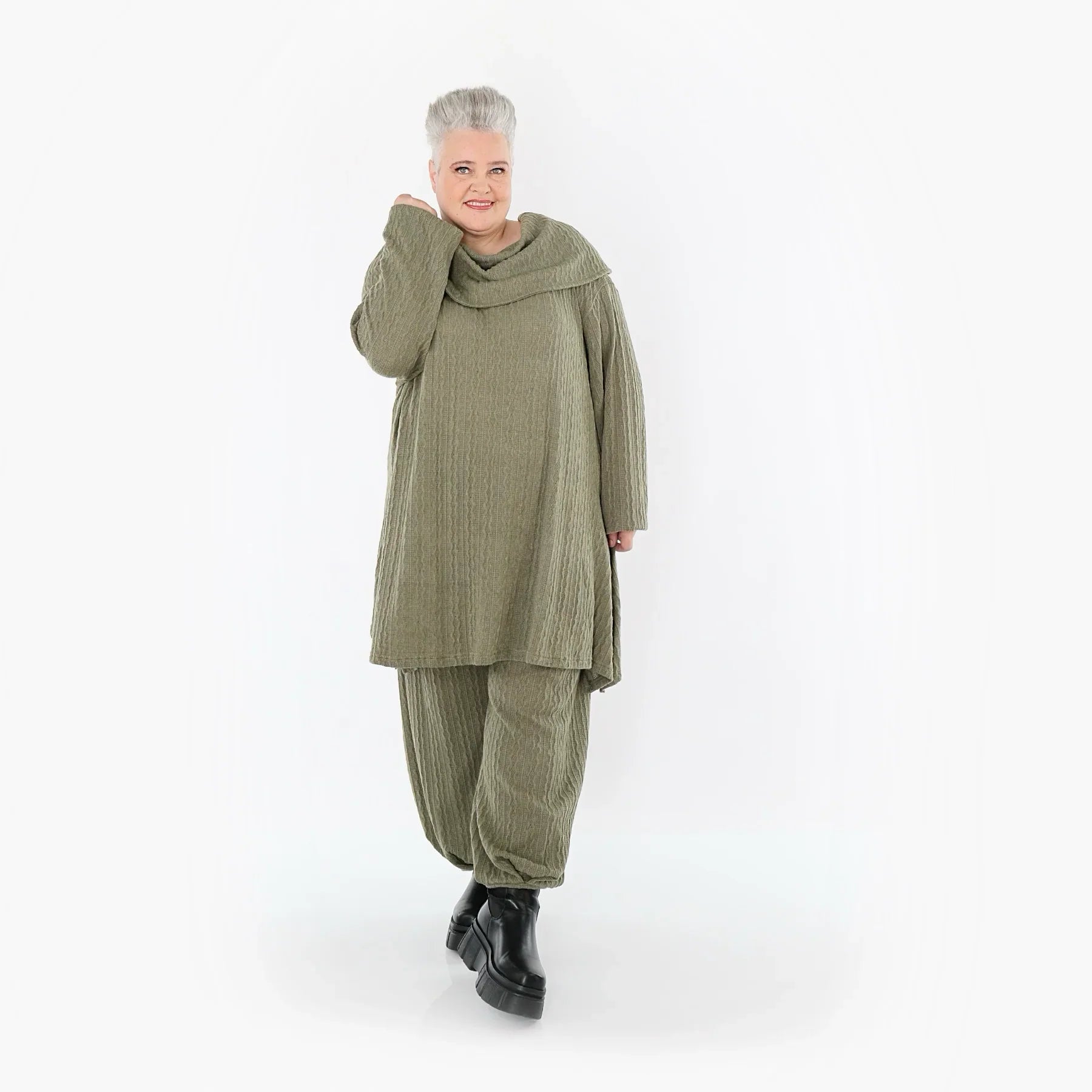 AKH Fashion 7145 Big Shirt, Olive