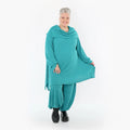 AKH Fashion 7145 Tunique Grande Taille, Bleu pétrole