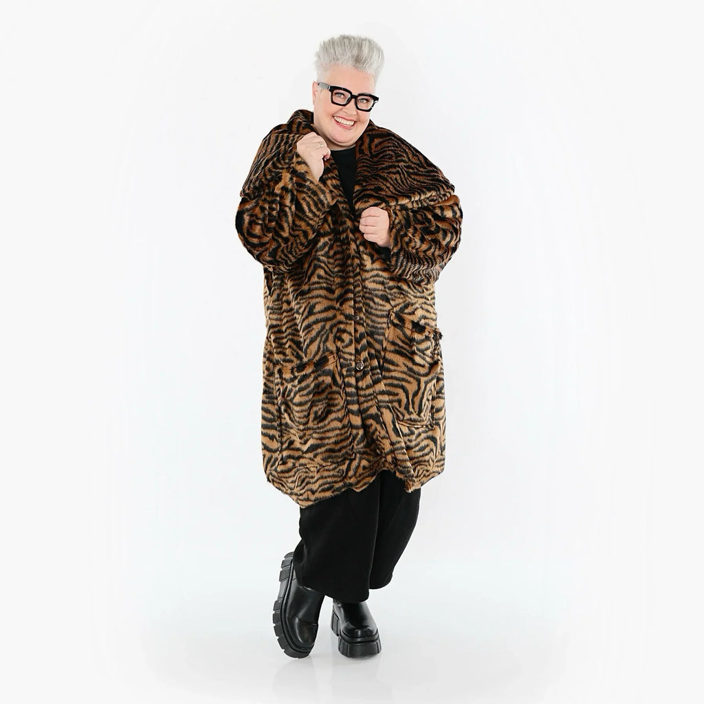 AKH Fashion 1776 Manteau, Cognac-Noir