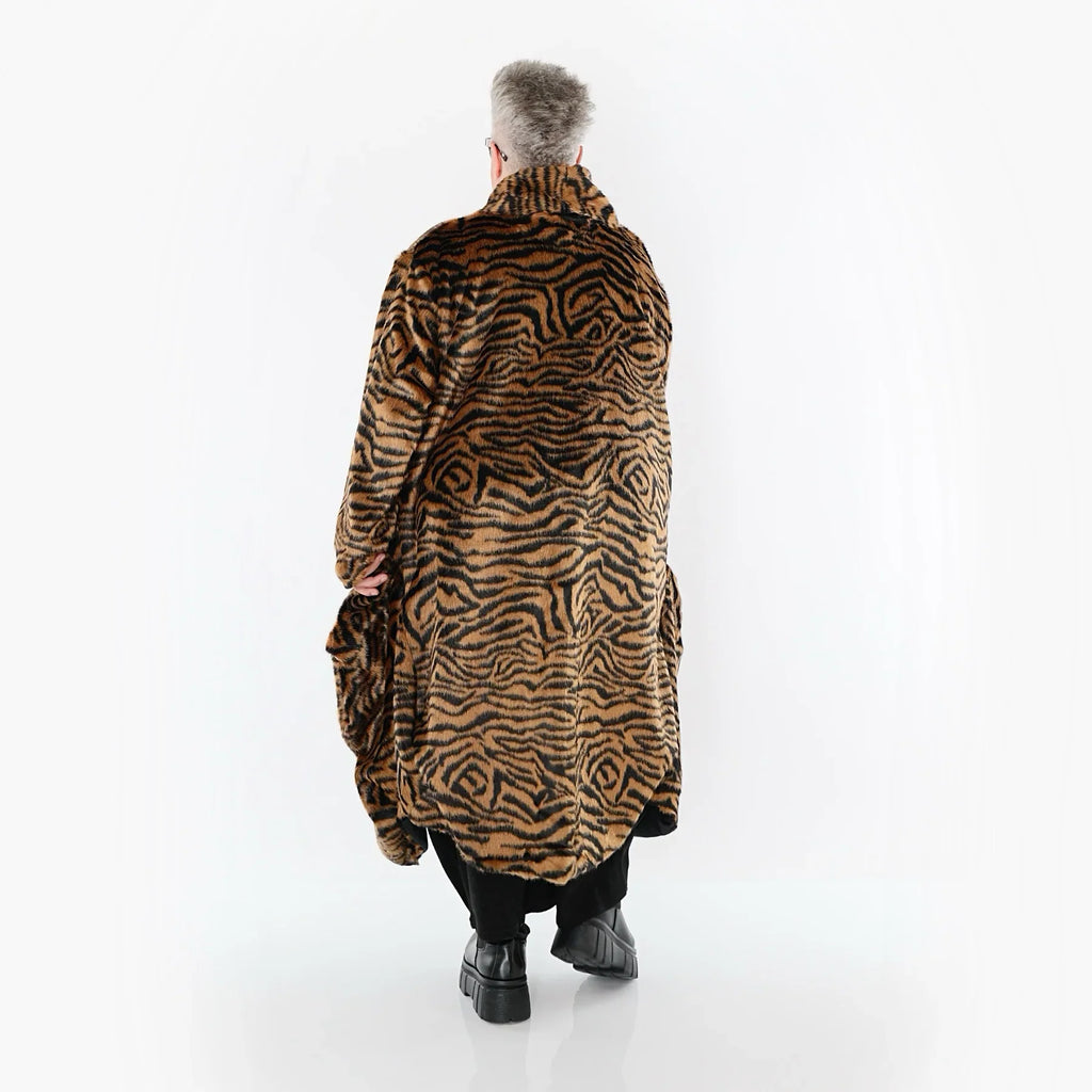 AKH Fashion 6671 Manteau, Cognac-Noir