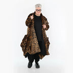 AKH Fashion 6671 Manteau, Cognac-Noir