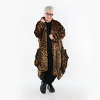 AKH Fashion 6671 Manteau, Cognac-Noir