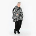 AKH Fashion 6749 Veste, Noir-Blanc