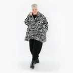 AKH Fashion 6749 Veste, Noir-Blanc