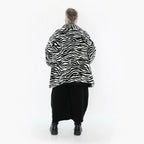 AKH Fashion 6749 Veste, Noir-Blanc