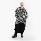 AKH Fashion 6749 Veste, Noir-Blanc