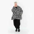 AKH Fashion 6749 Veste, Noir-Blanc