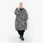 AKH Fashion 6889 Veste, Noir et Blanc