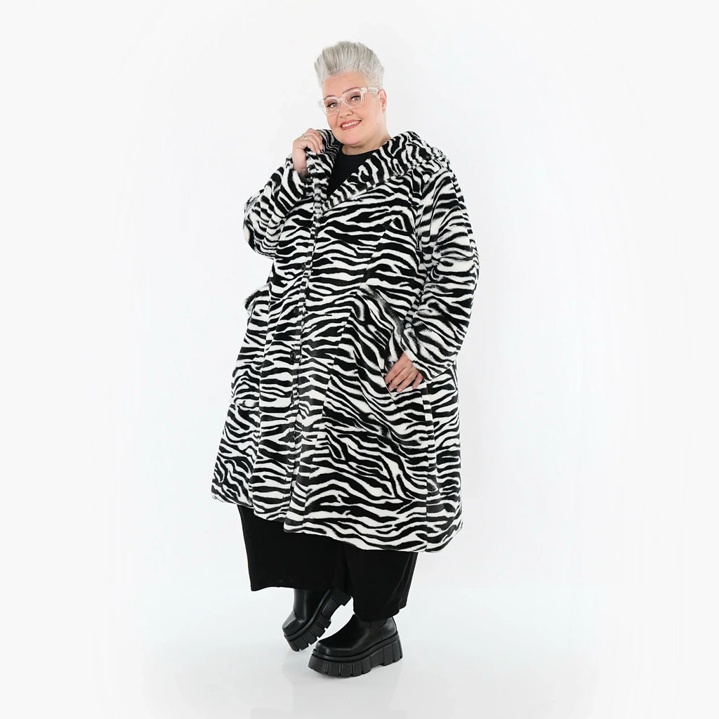 AKH Fashion 6889 Veste, Noir et Blanc