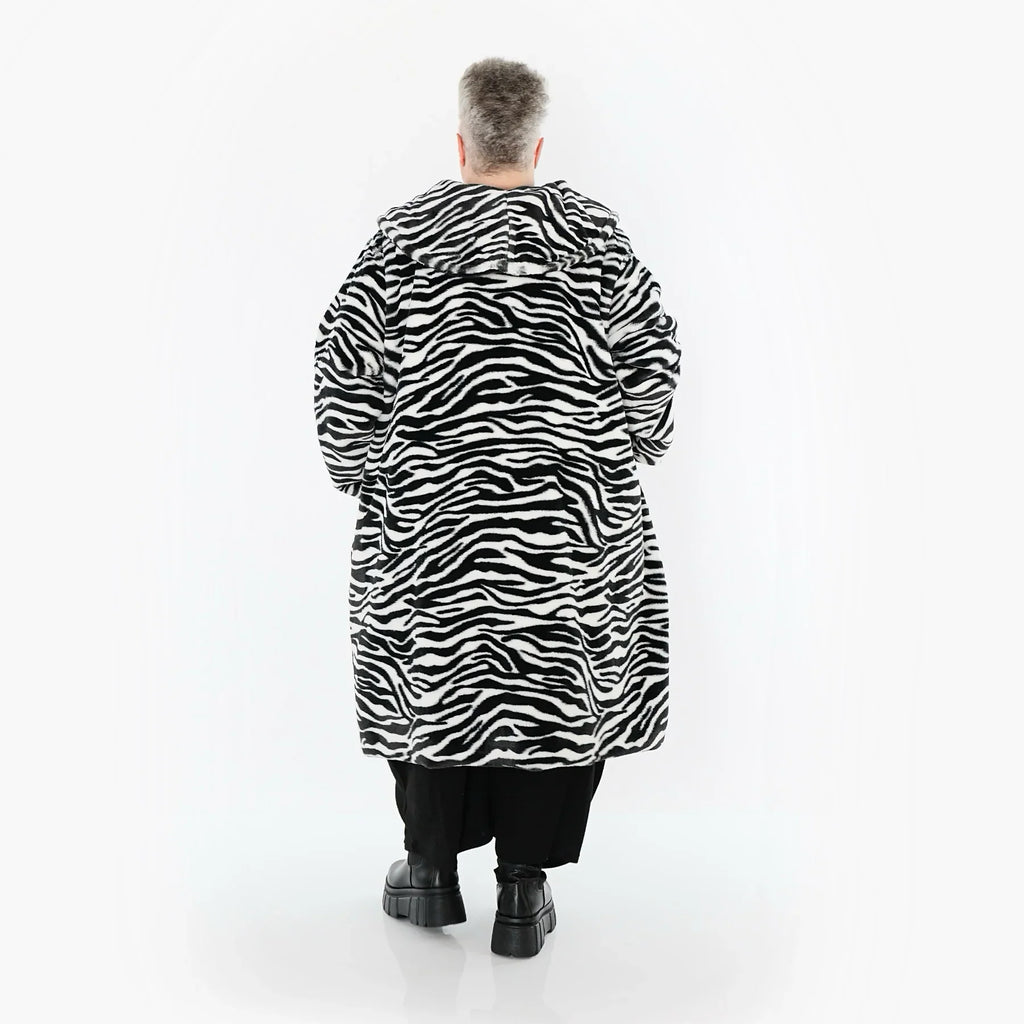 AKH Fashion 6889 Veste, Noir et Blanc