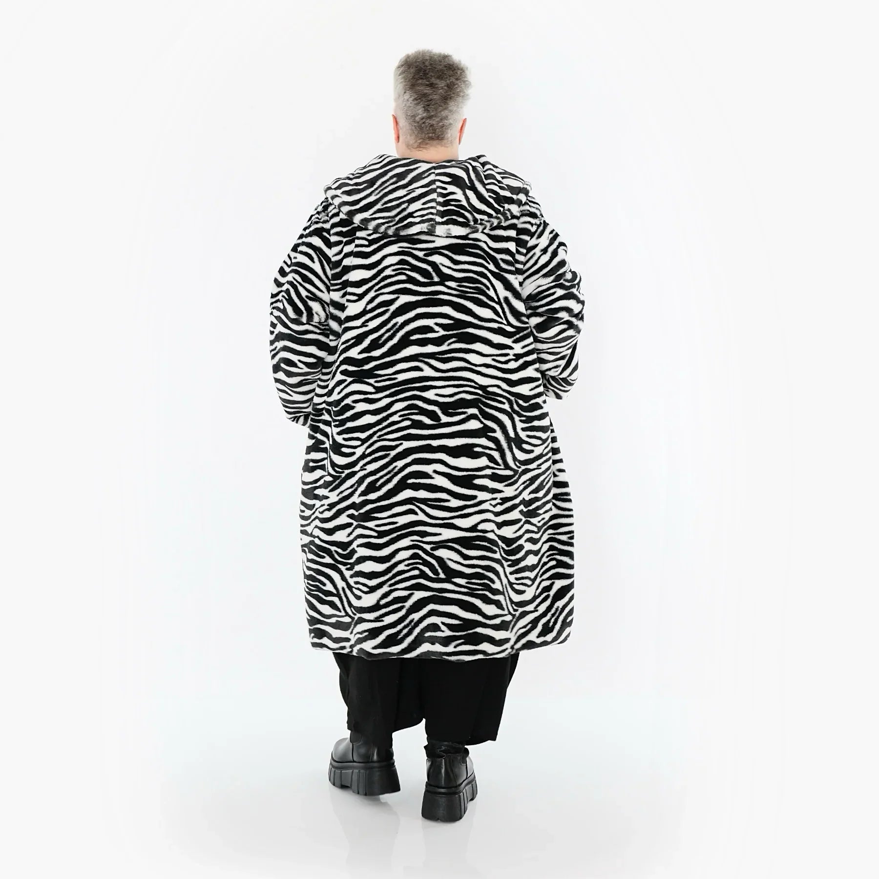 AKH Fashion 6889 Veste, Noir et Blanc
