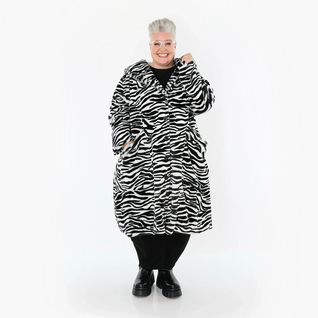 AKH Fashion 6889 Veste, Noir et Blanc