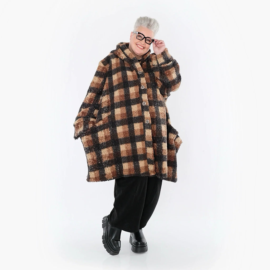 AKH Fashion 6660 Veste, Cognac-Beige-Gris