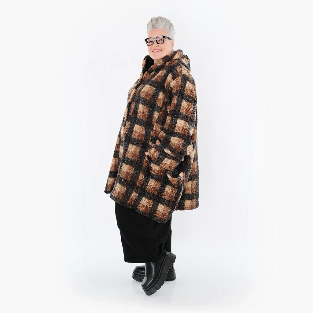AKH Fashion 6660 Veste, Cognac-Beige-Gris